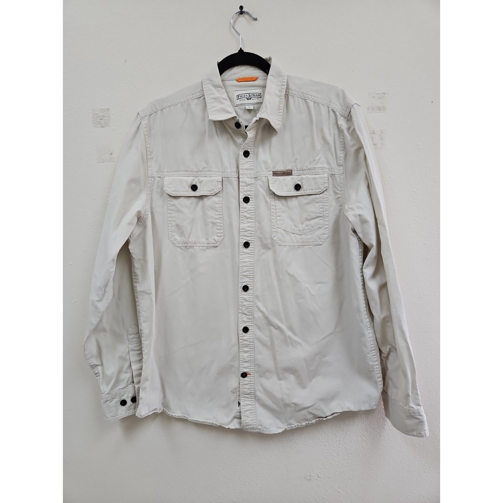 Field & Stream Shirt Mens  Large Button Up Long Sleeve Outdoors Hiking Fishing